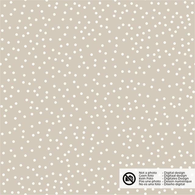 cotton poplin dots beige