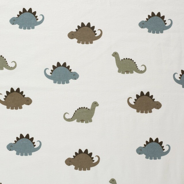 Flanel printed dinos offwhite