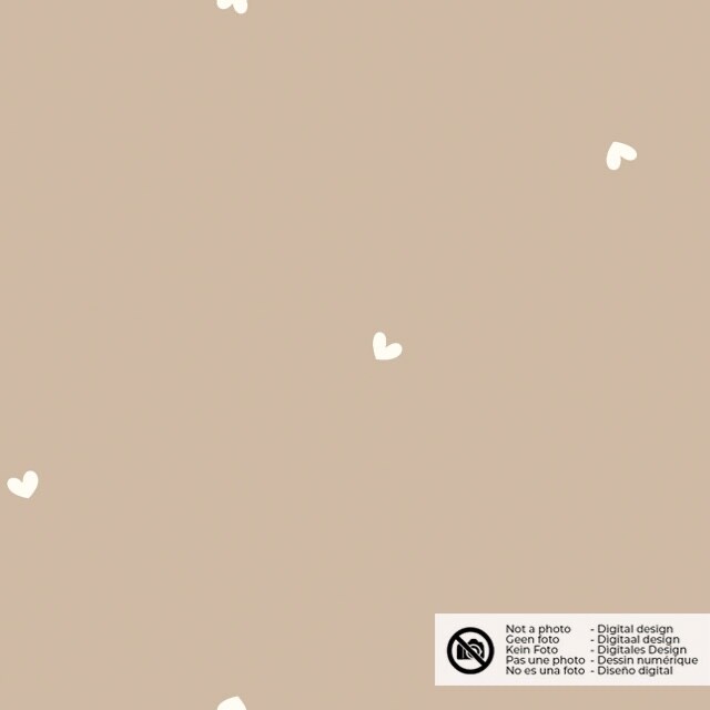 Baby cord hearts beige