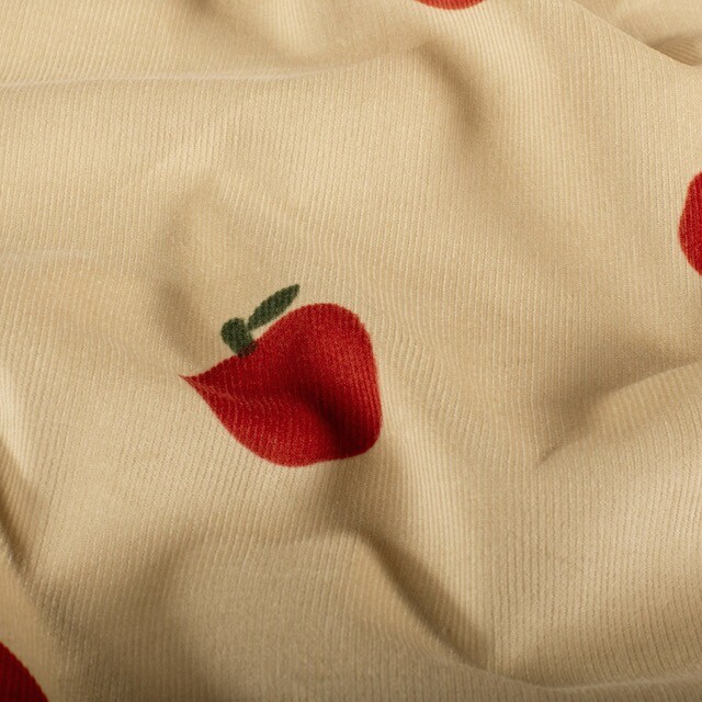 Baby cord apples beige
