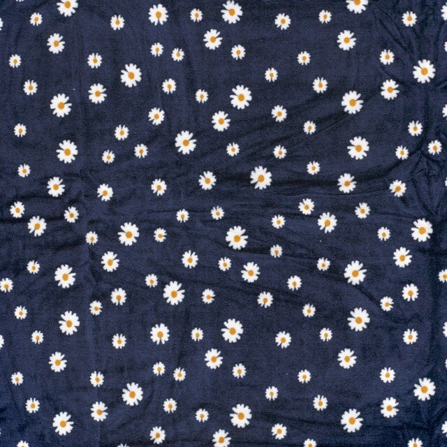 Nicky velours flowers navy
