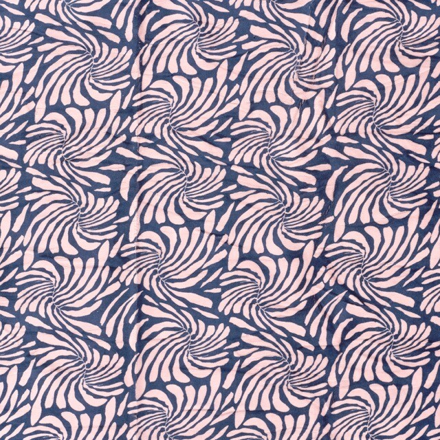 Nicky velours abstract navy