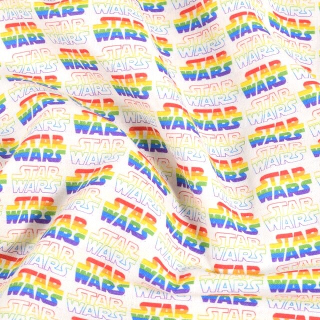 Cotton poplin star wars multicolor/white