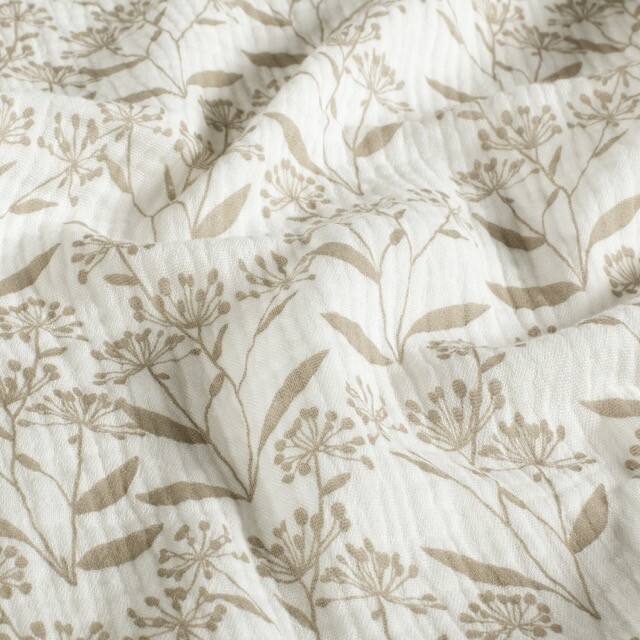 Cotton muslin flowers offwhite