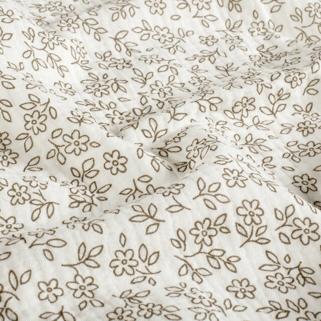 Cotton muslin flowers offwhite