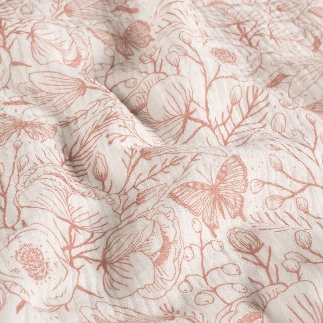 Cotton muslin flowers offwhite