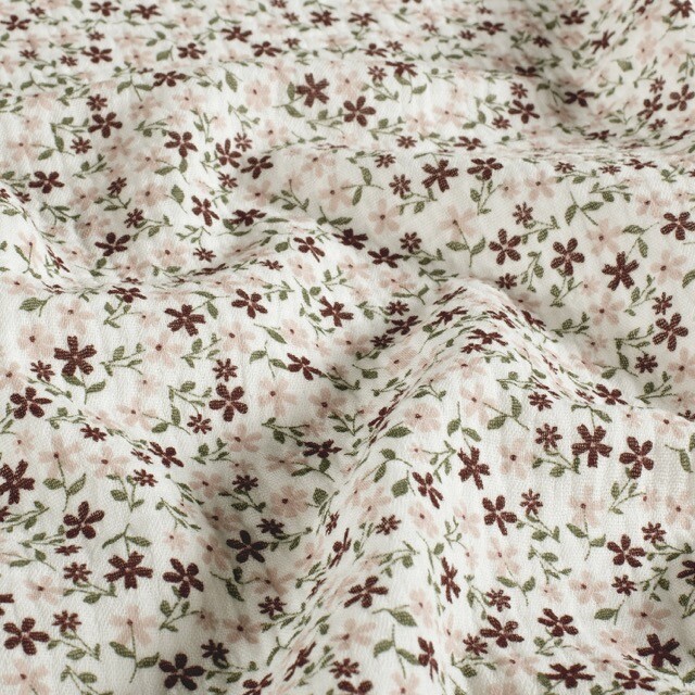 Cotton muslin flowers offwhite