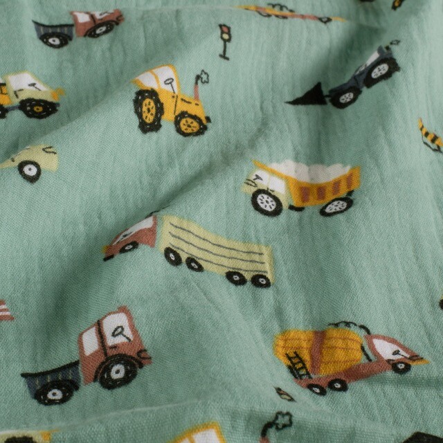 Cotton muslin vehicles indigo