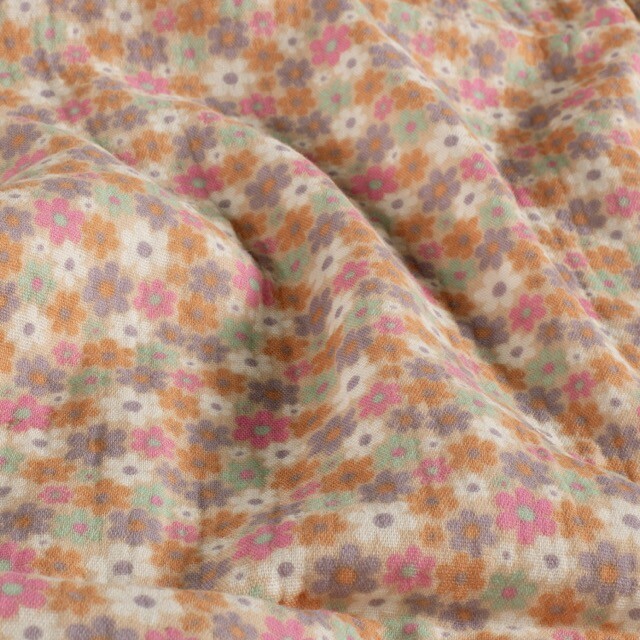 Cotton muslin flowers pink