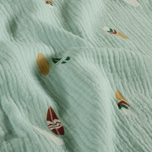 Cotton muslin summer baby blue