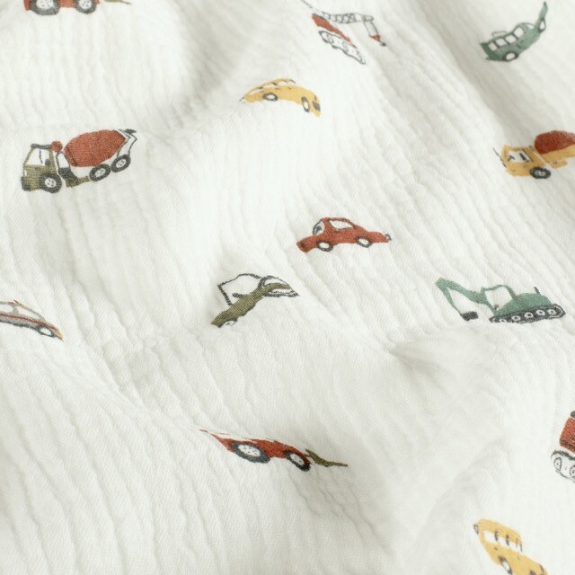 Cotton muslin vehicles offwhite