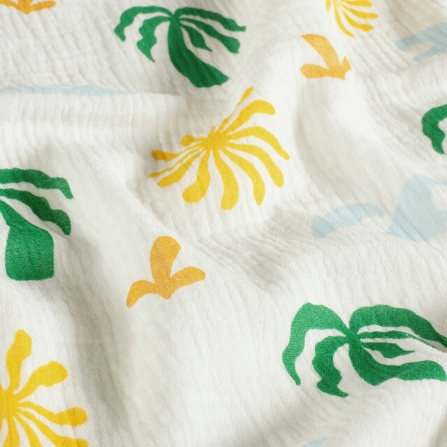 Cotton muslin beach offwhite