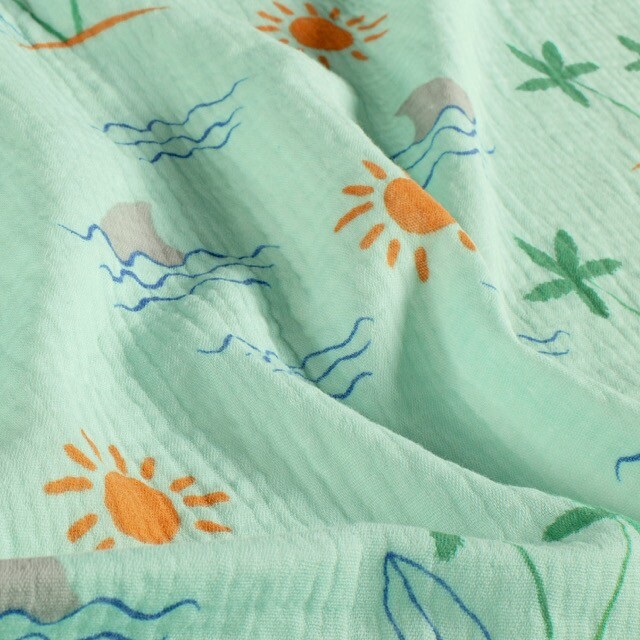 Cotton muslin beach mint