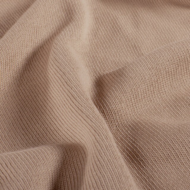 Knitted fabric solid nude