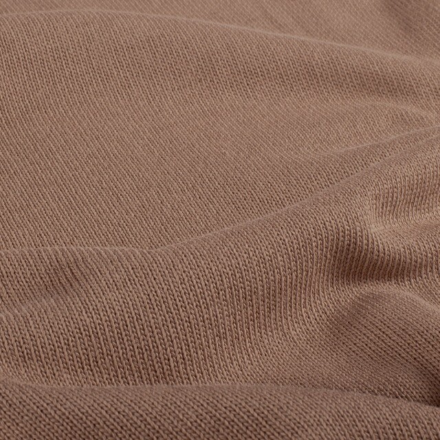 Knitted fabric solid camel