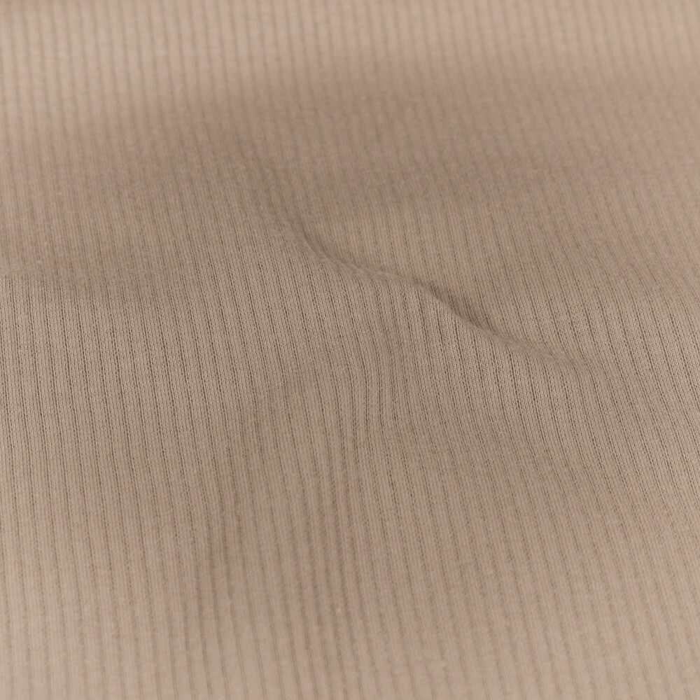 rib jersey solid taupe brown