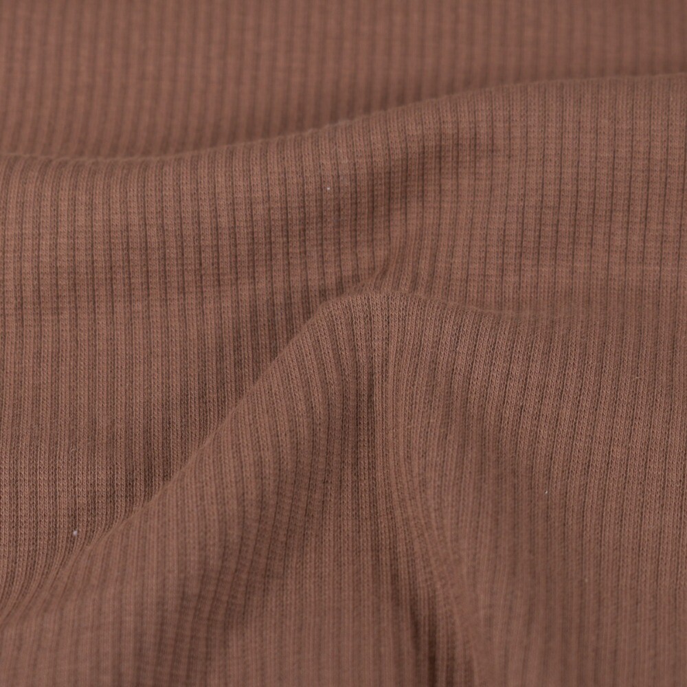 rib jersey solid brick