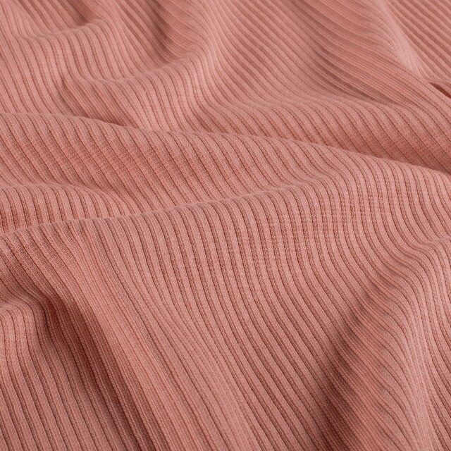 rib jersey solid coral