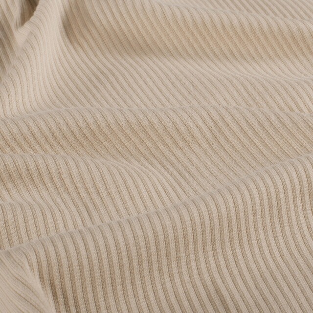 rib jersey solid beige
