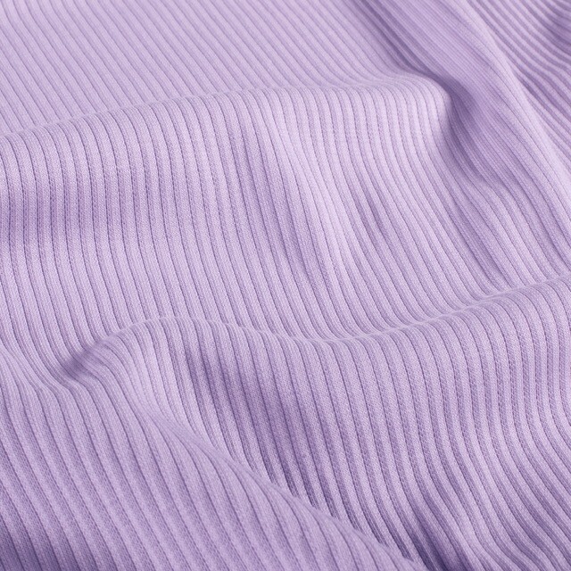 Rib jersey solid lilac