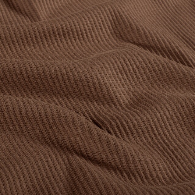 Rib jersey solid rust