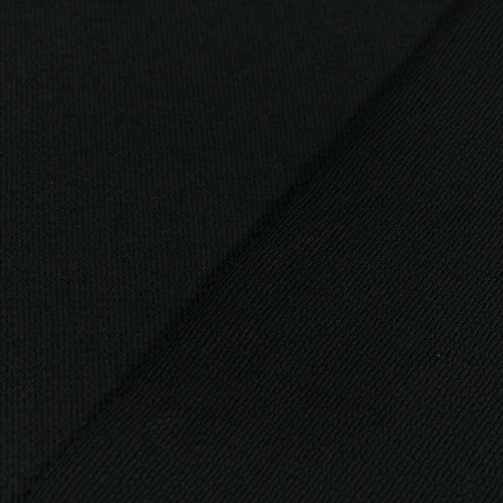 terry crepe solid black