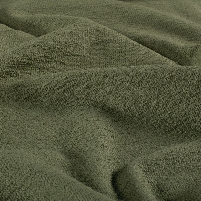 Terry crepe solid forest green