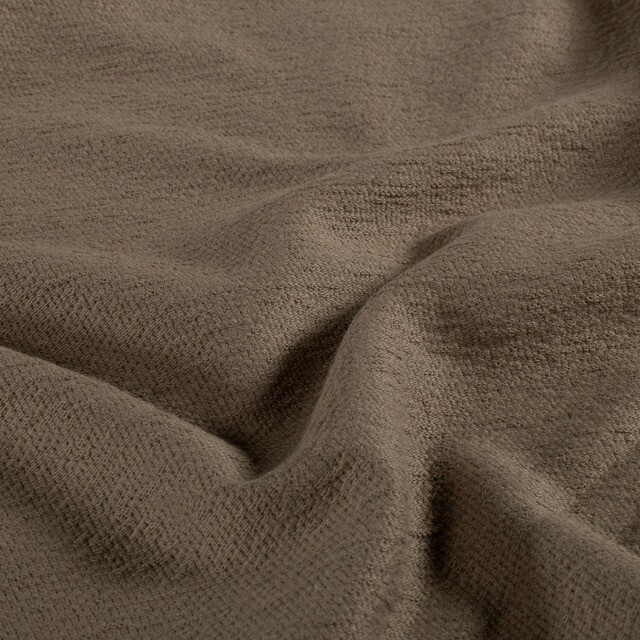 Terry crepe solid taupe brown