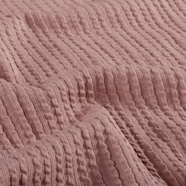 Rib jacquard solid light mauve