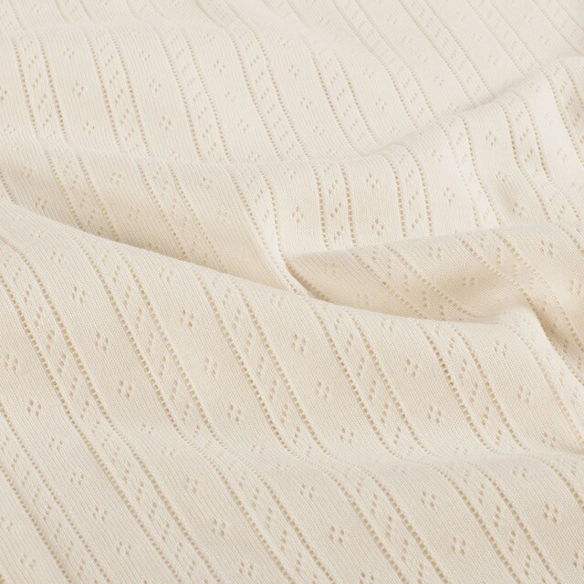 Ajour striped ivory