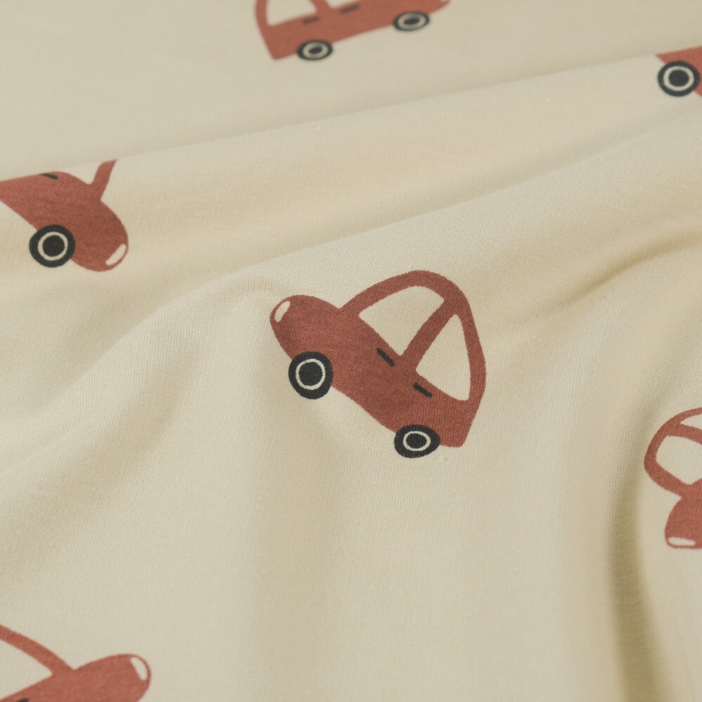 French terry cars beige