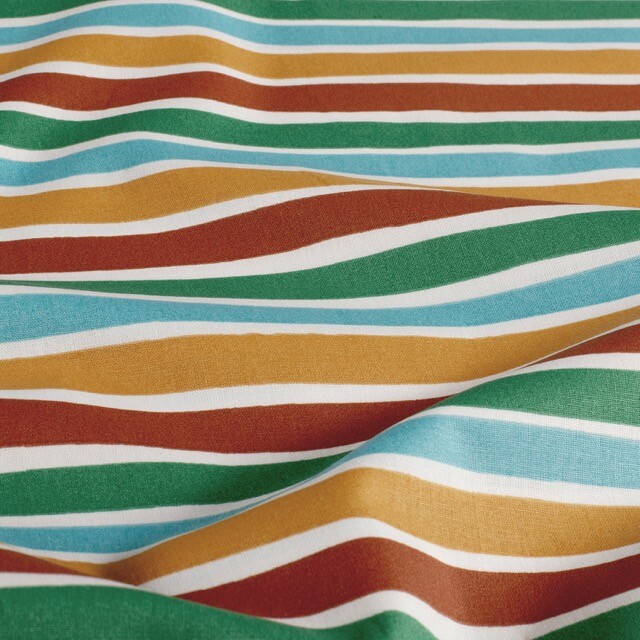 Cotton poplin stripes offwhite