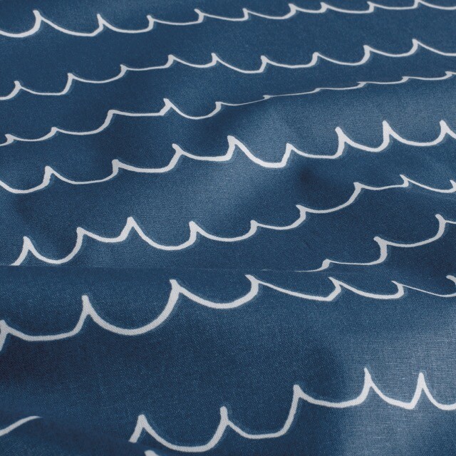 Cotton poplin water cobalt