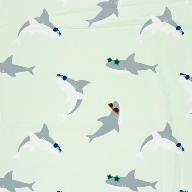 Cotton jersey sharks mint