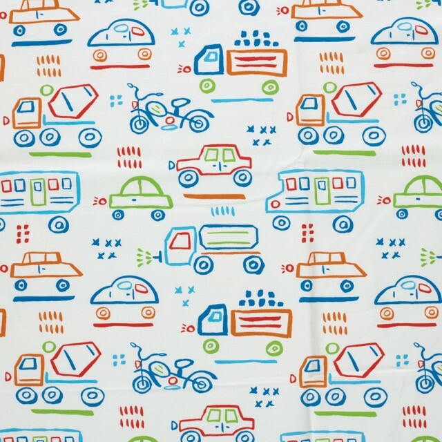 Cotton jersey vehicles offwhite