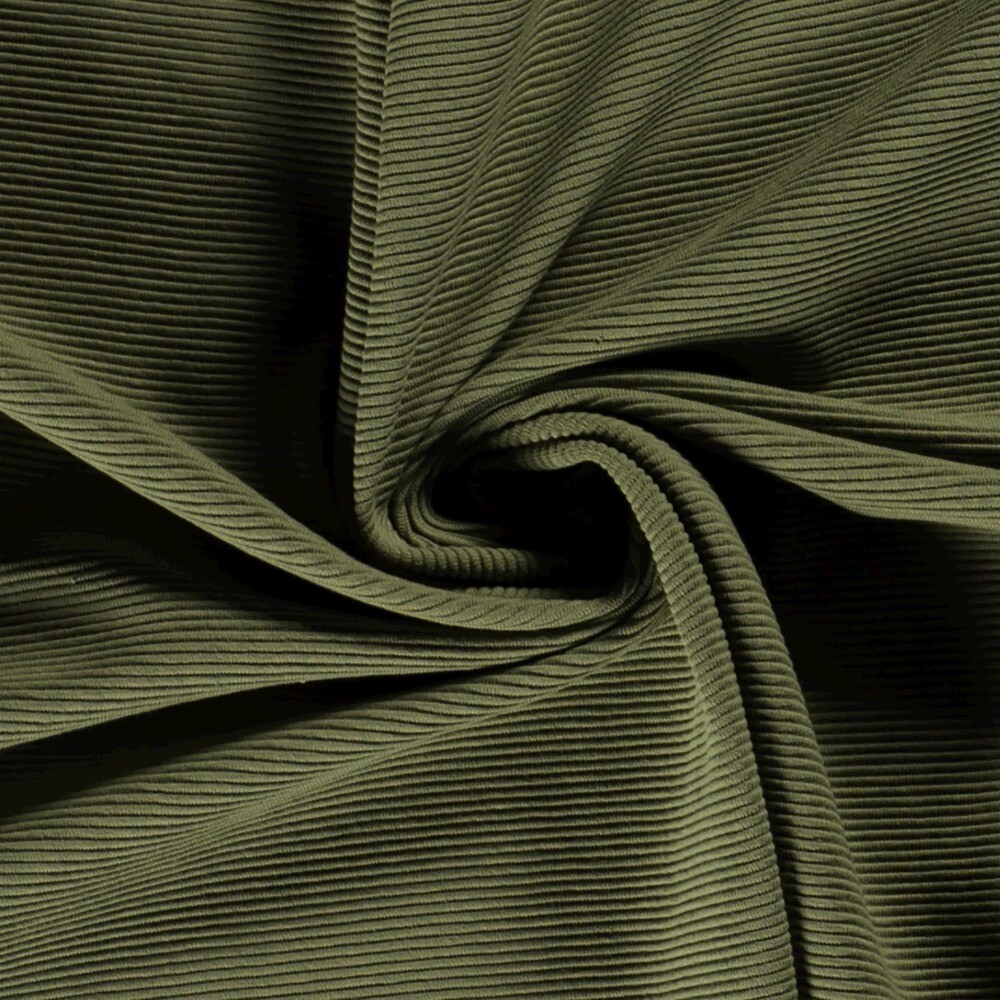 Ottoman Rip-Jersey Solid forest green