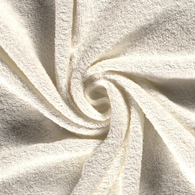Terry towelling unicolour, off white