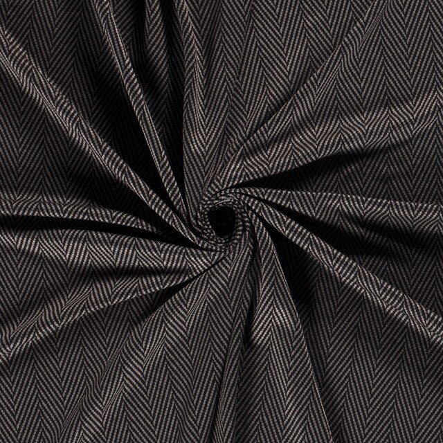 Jersey fabric discharge printed abstract light grey
