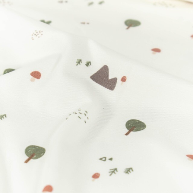 Cotton jersey trees offwhite
