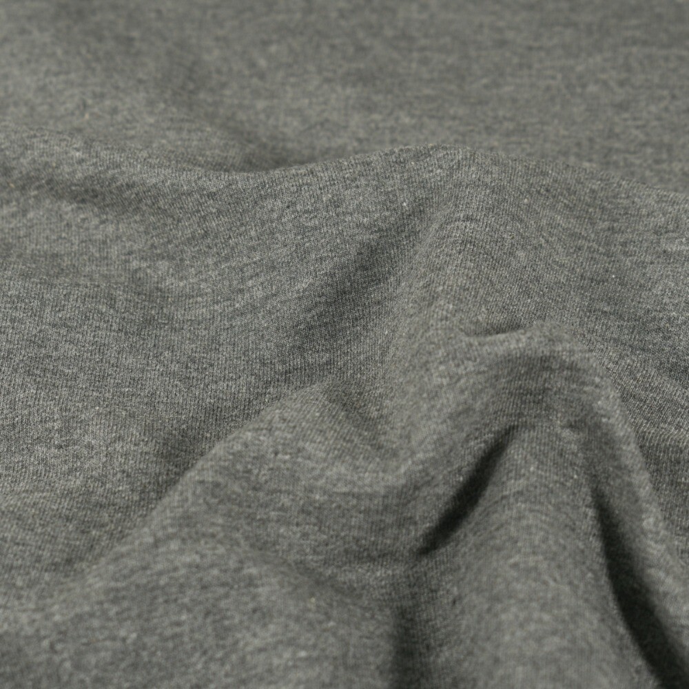 French Terry Light Melange Dark Grey