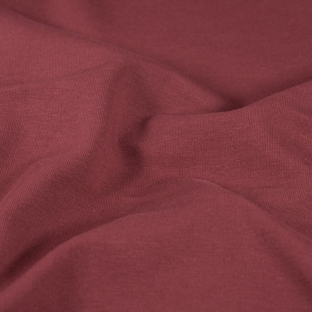 French Terry Light Bordeaux Red