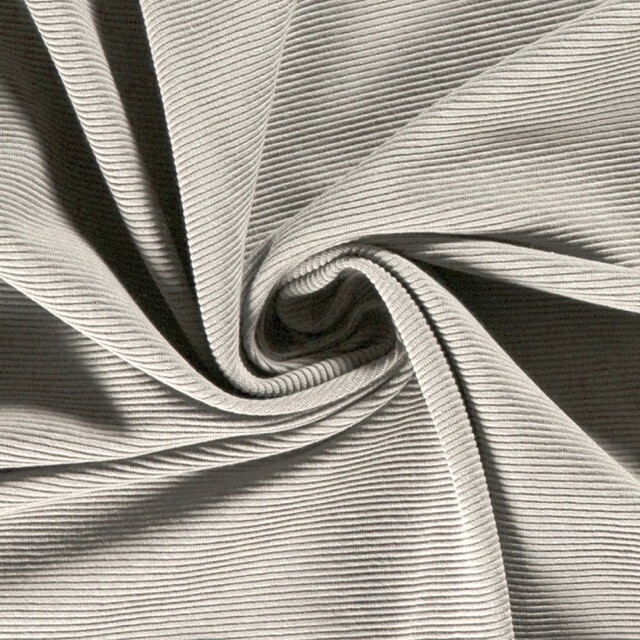 Ottoman ripp-jersey light grey