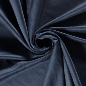 Velvet fabric solid indigo