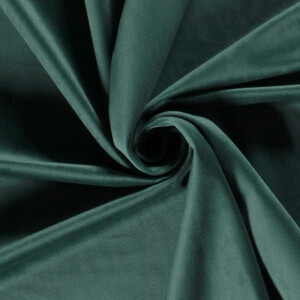 Velvet fabric solid green