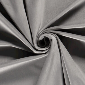 Velvet fabric solid light grey