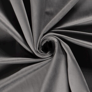 Velvet fabric solid grey