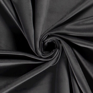 Velvet fabric solid dark grey