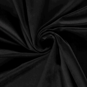 Velvet fabric solid black