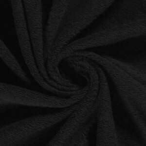 terry toweling solid black