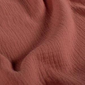 cotton muslin solid redwood